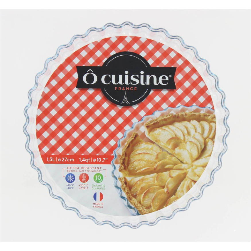 Moule à tarte en verre 27 cm - Ô Cuisine