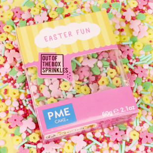 Décor à parsemer : mélange sprinkles de Pâques 60 gr - PME