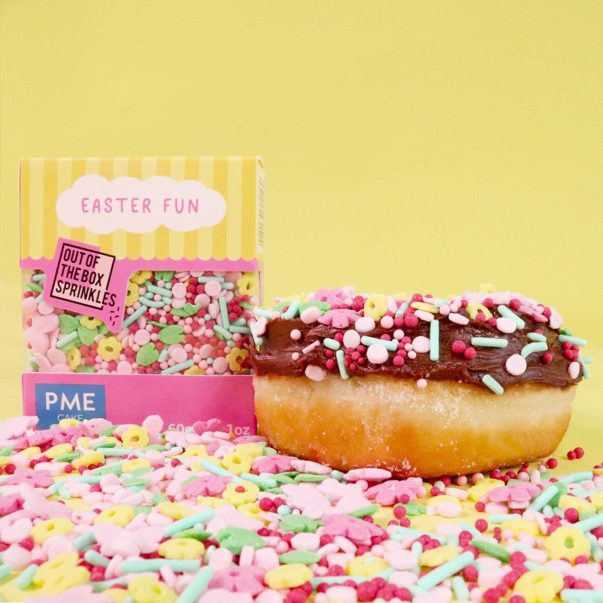 Décor à parsemer : mélange sprinkles de Pâques 60 gr - PME