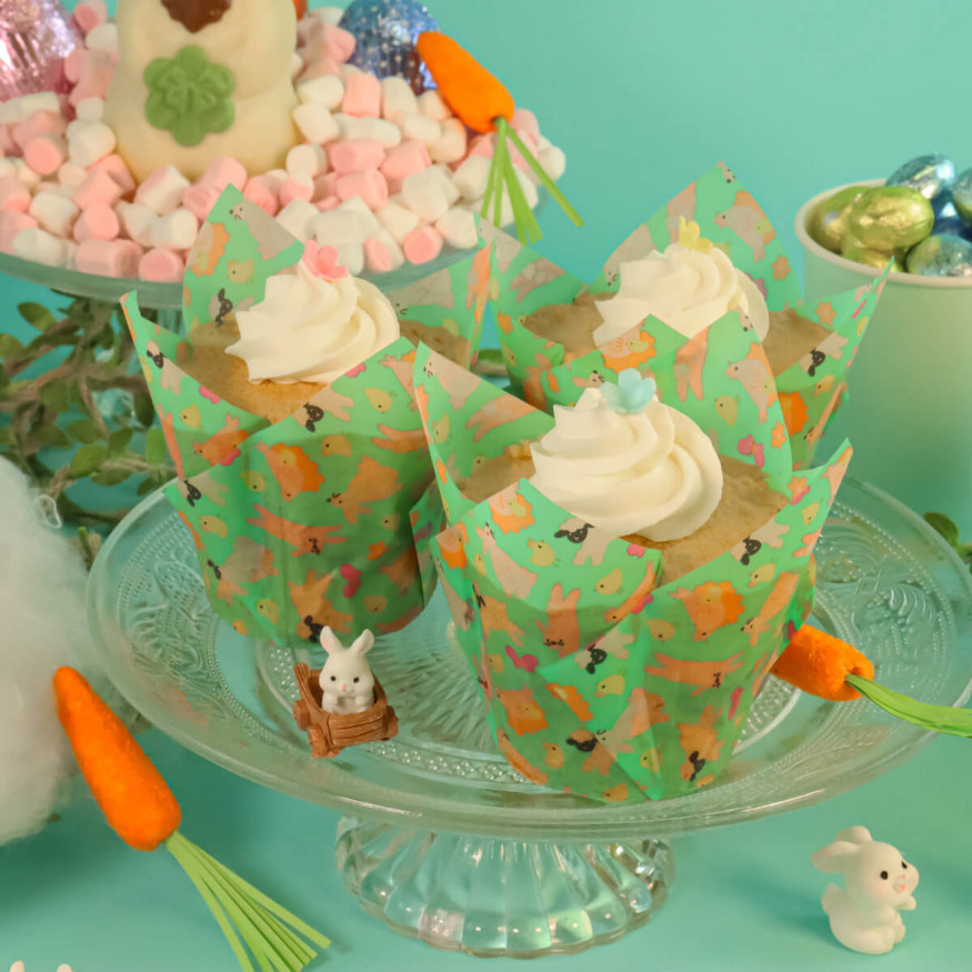 24 caissettes pour muffins et cupcakes multicolores