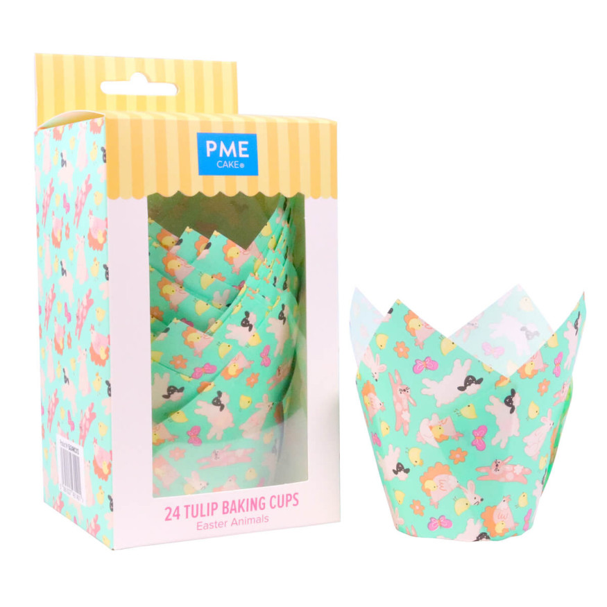 24 caissettes pour muffins et cupcakes multicolores
