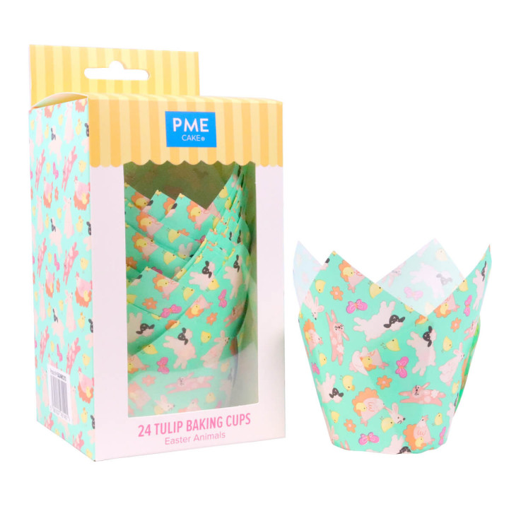 24 caissettes pour muffins et cupcakes multicolores
