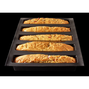Moule en silicone et tricot de verre 5 cakes longs