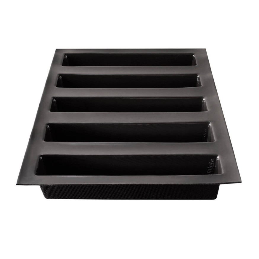 Moule en silicone et tricot de verre 5 cakes longs