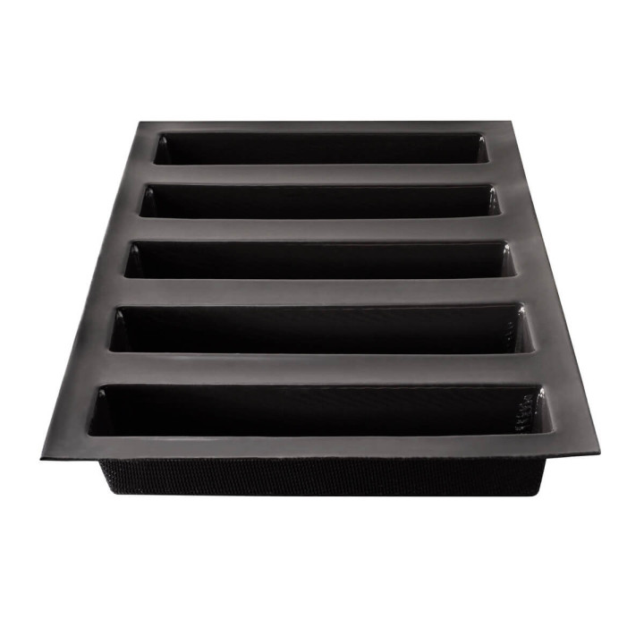 Moule en silicone et tricot de verre 5 cakes longs
