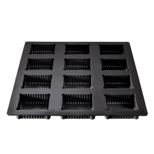 Moule en silicone et tricot de verre 12 petits beurres - Flexiplan