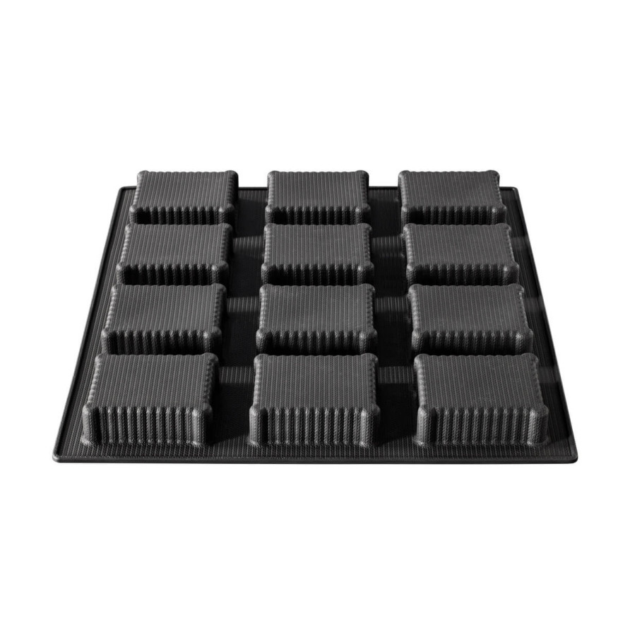 Moule en silicone et tricot de verre 12 petits beurres - Flexiplan