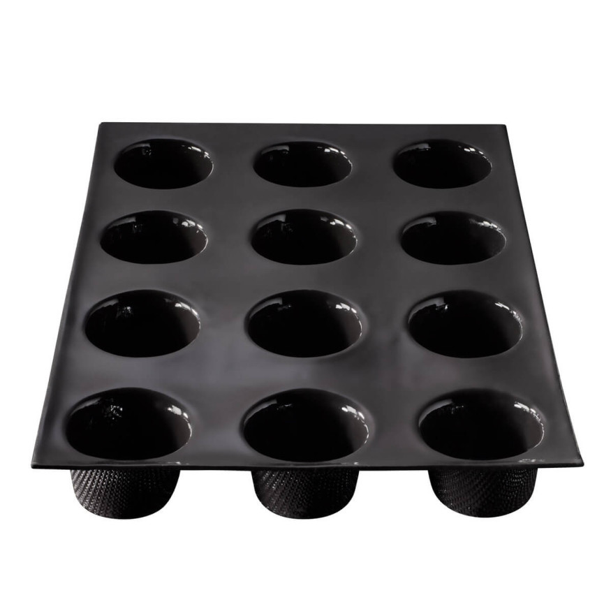 Moule en silicone et tricot de verre 12 muffins 39.5 x 29.5 