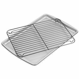Set pâtisserie glaçage ou cuisson : plaque et grille  35.5 x
