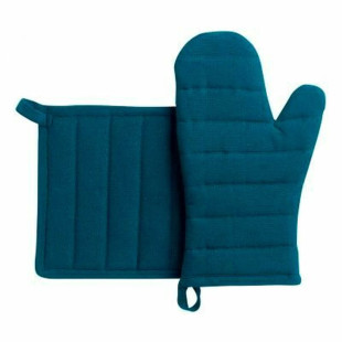Lot gant et manique en coton recyclé Jona Paon - Winkler