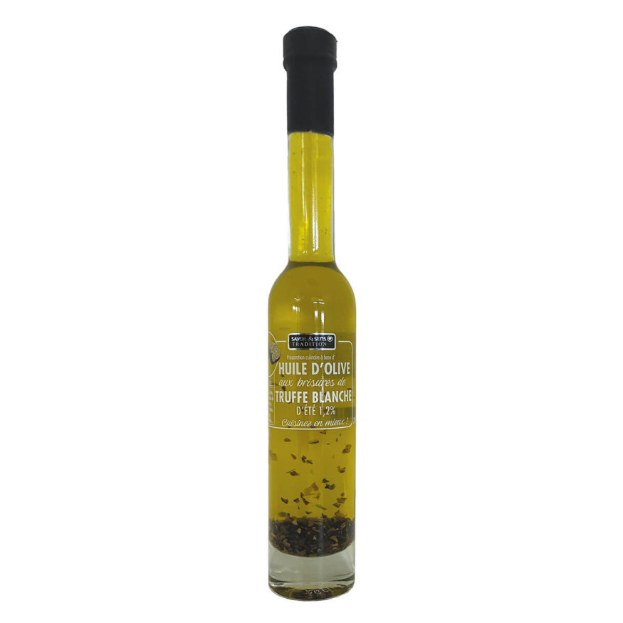 Huile d'olive aux brisures de truffes blanches d'été 20cl -