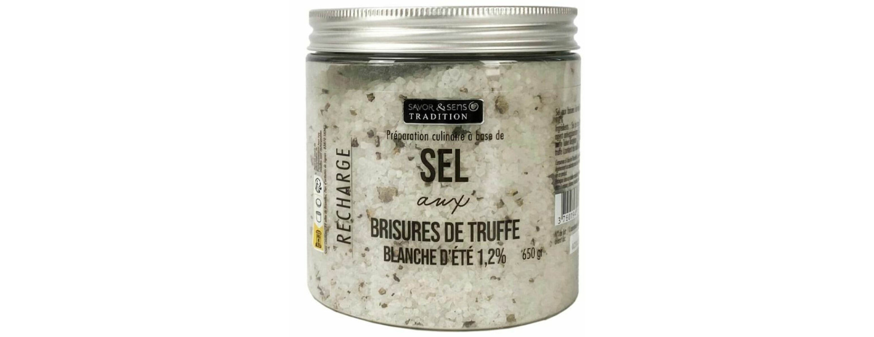 Sel aux brisures de truffe d'été 650g - Savor et Sens