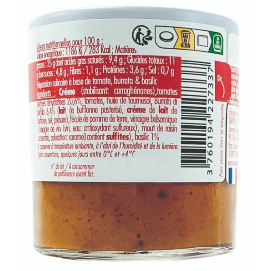 La tomate séchée à la burrata et basilic - Savor et Sens