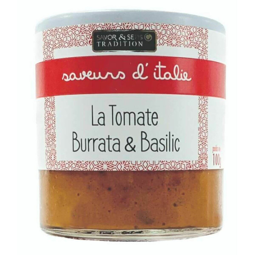 La tomate séchée à la burrata et basilic - Savor et Sens