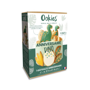 Box ustensiles et ingrédients : gâteau d'anniversaire Dinosaure