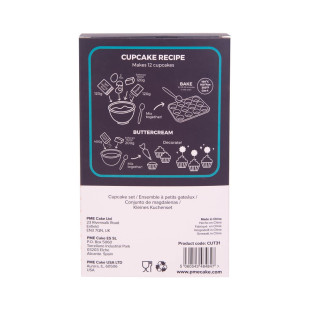 Set 24 caissettes à cupcakes et muffins et décorations