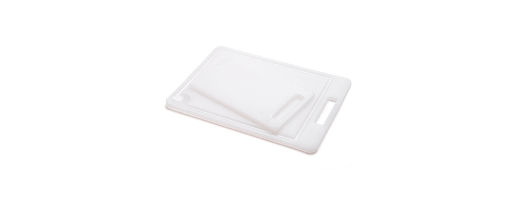 Set de 2 planches blanches antibacteriennes en polyéthylène 