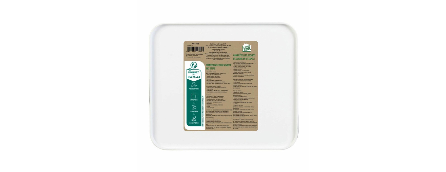 Poubelle à compost 5 l - je cherche une idée
