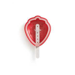 4 moules à glace en silicone en forme de fraise 95 ml - Léku