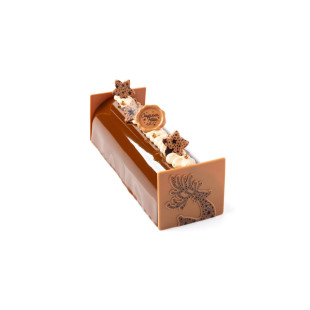 Set embouts bûche de Noël et décors alimentaires : Renne de Noël