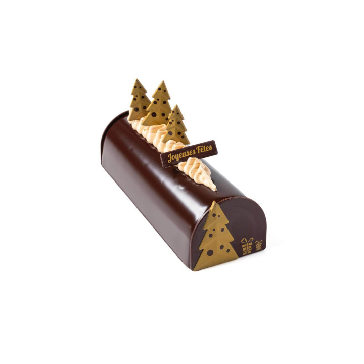 Set embouts bûche de Noël et décors alimentaires : Sapin de