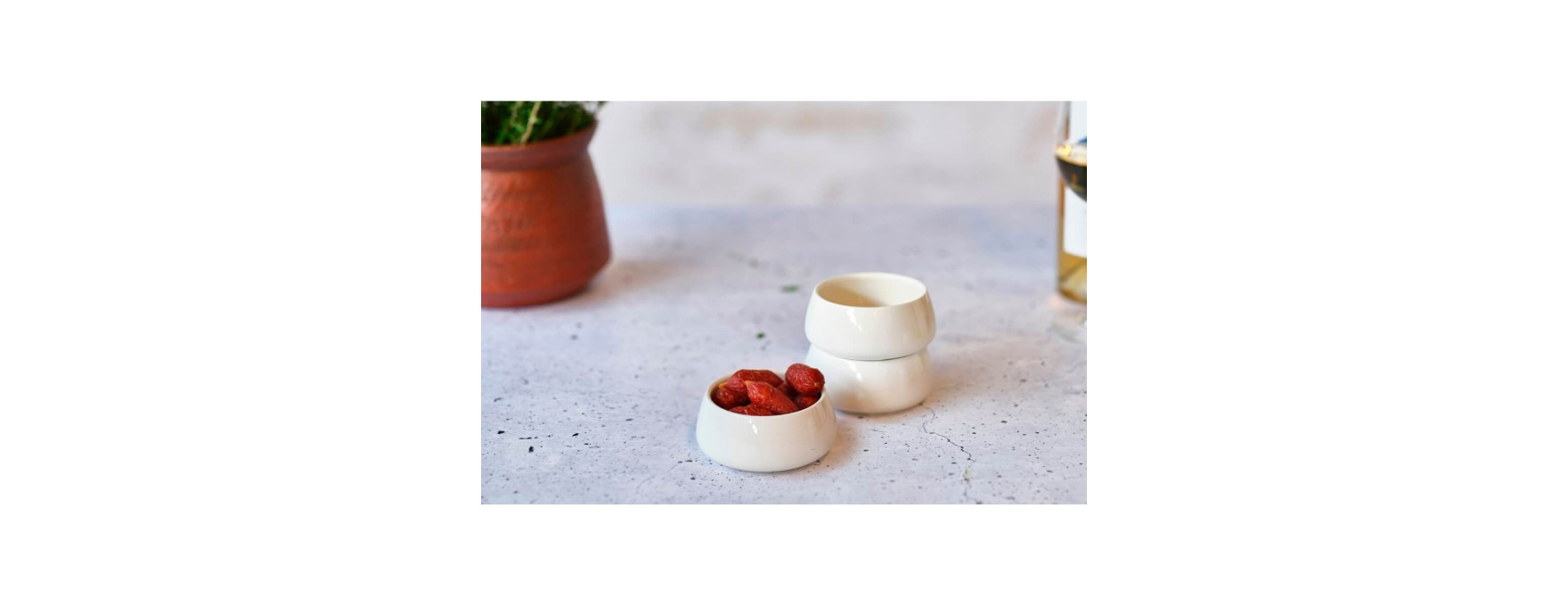 Set 3 Bols Torres blancs 9*4cm- Cosy Trendy