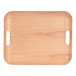 Plateau en bois naturel 40x25 cm avec poignées - Table passion