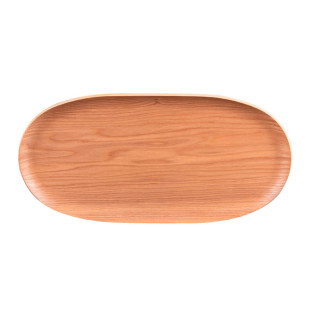 Plateau ovale en bois naturel 31*15cm - Table passion