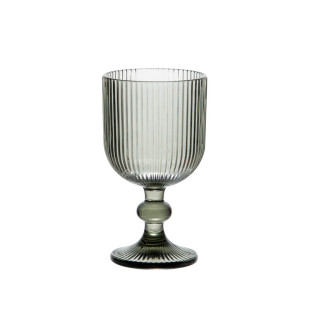 Boîte de 6 verres à pied 250ml Dolce gris - Table passion