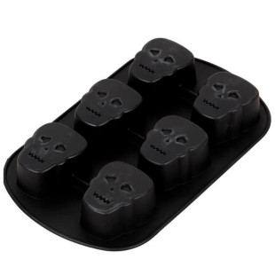 Moule en silicone 6 Crânes d´Halloween - Wilton
