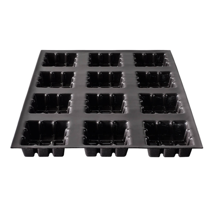 Moule en silicone et tricot de verre 12 petites tablettes