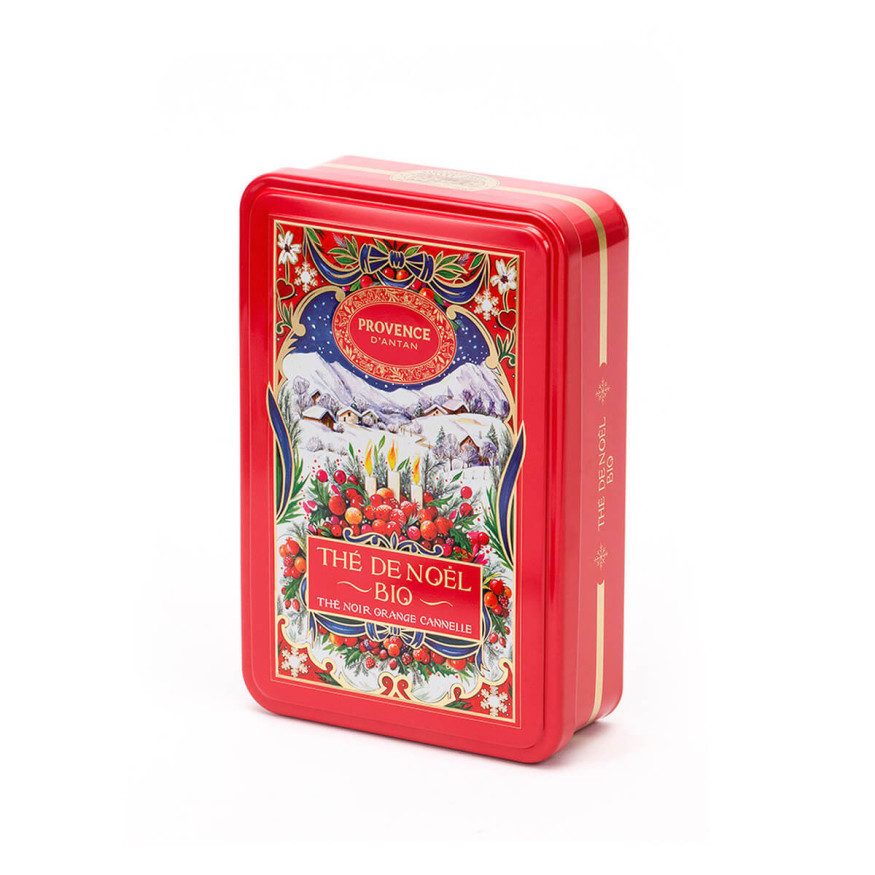 Coffret thé de Noël bio : 24 sachets à l´orange et cannelle