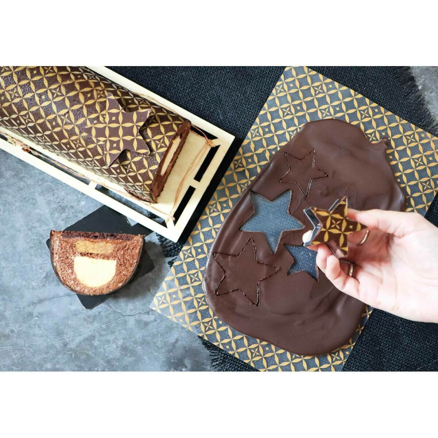 2 feuilles de transfert à motifs originaux Noël Couture