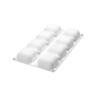 Moule en silicone 3D Gem 100 : 8 empreintes carrées 6.1 x 6.