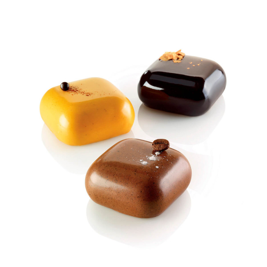 Moule en silicone 3D Gem 100 : 8 empreintes carrées 6.1 x 6.