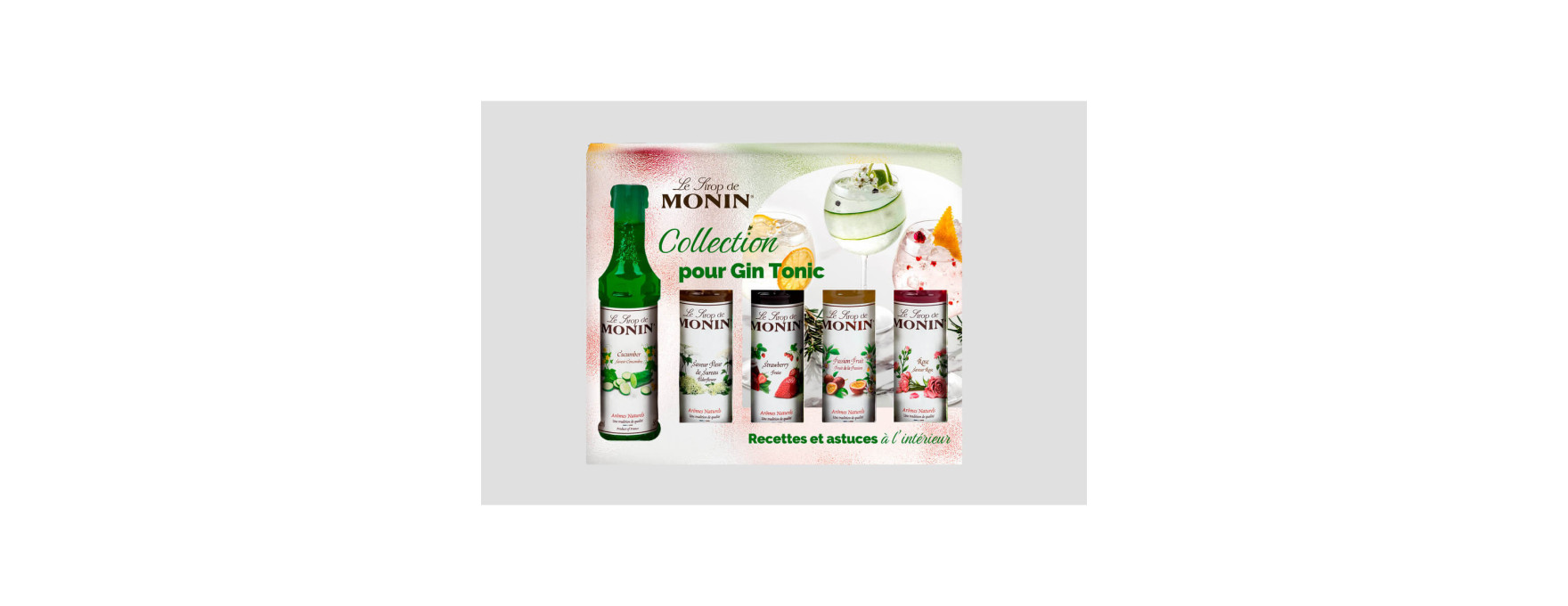 Coffret Gin Tonic 5 mignonnettes - Monin