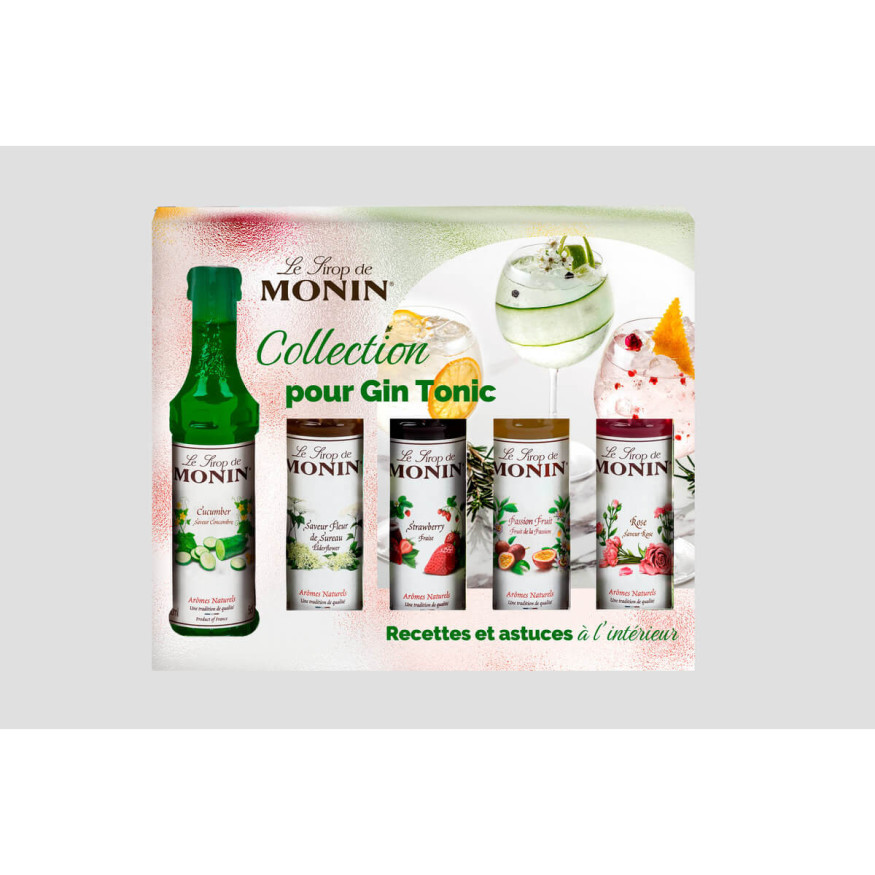 Coffret Gin Tonic 5 mignonnettes - Monin