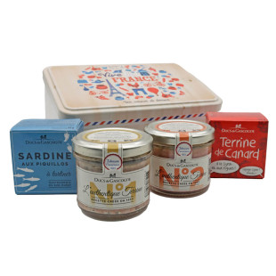Coffret Vive la France 4 terrines (2*65g + 2x90g) - ducs de Gascogne