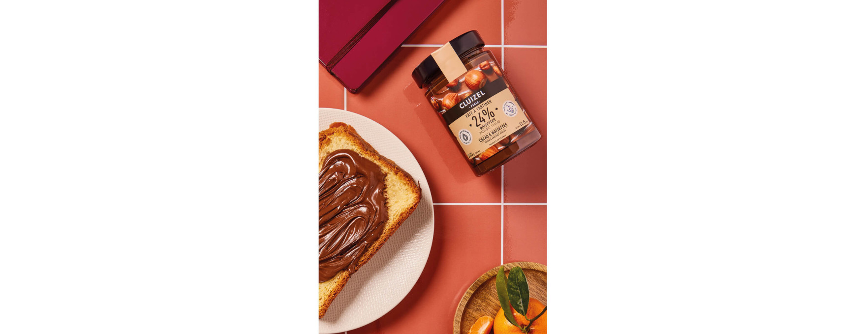 Pâte à tartiner à la noisettes 24% 330 gr - Cluizel Paris