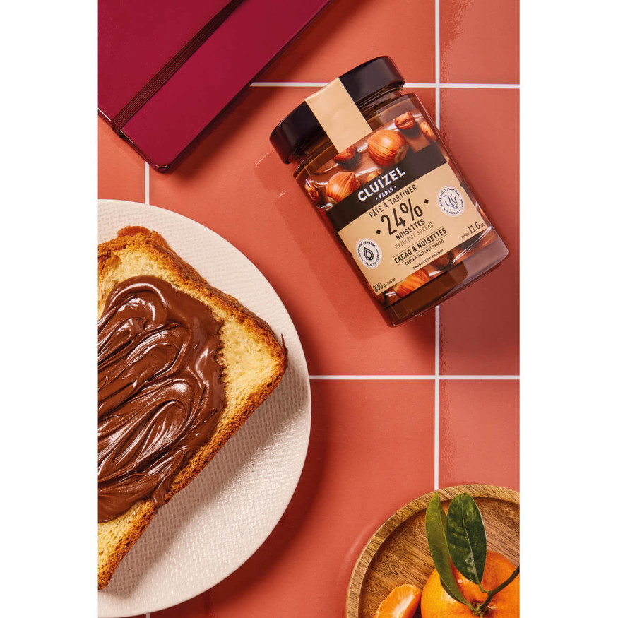 Pâte à tartiner à la noisettes 24% 330 gr - Cluizel Paris