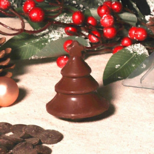Moule à chocolat de Noël 3D facile à utiliser : sapins de Noël