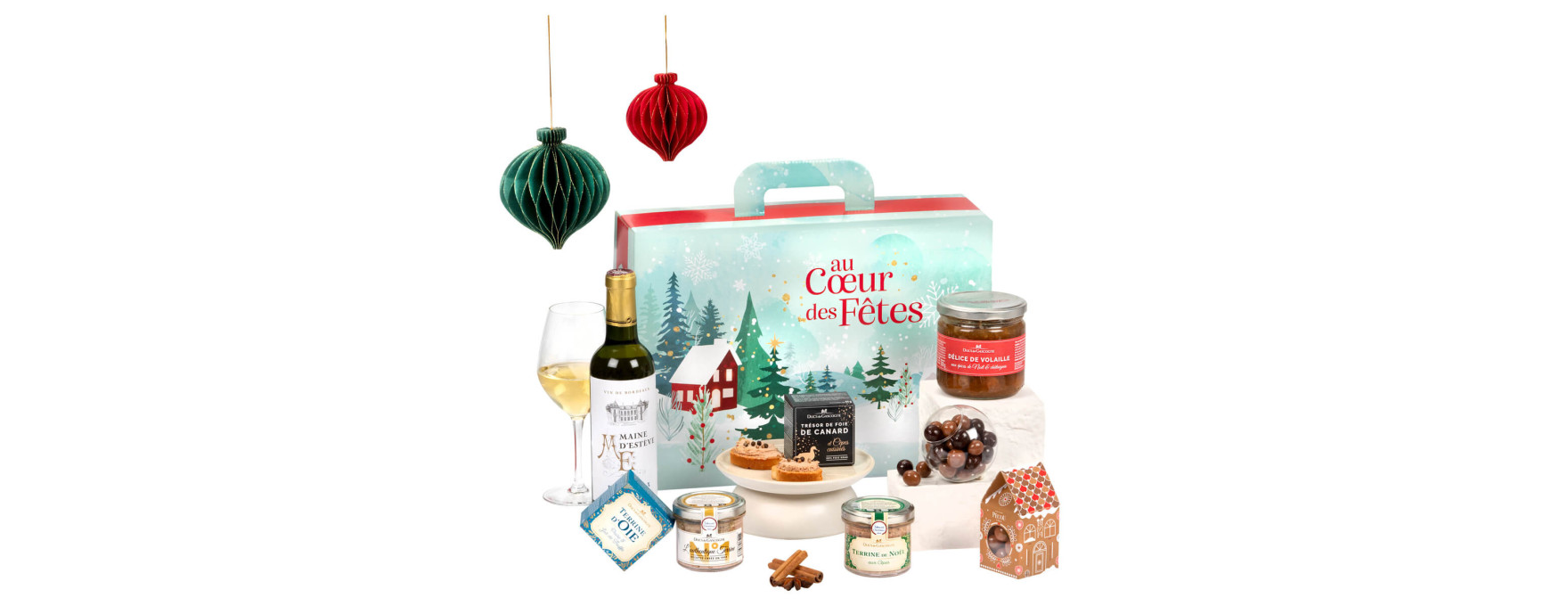 Coffret gourmand Nuit de Noël 1.045kg - ducs de gascogne