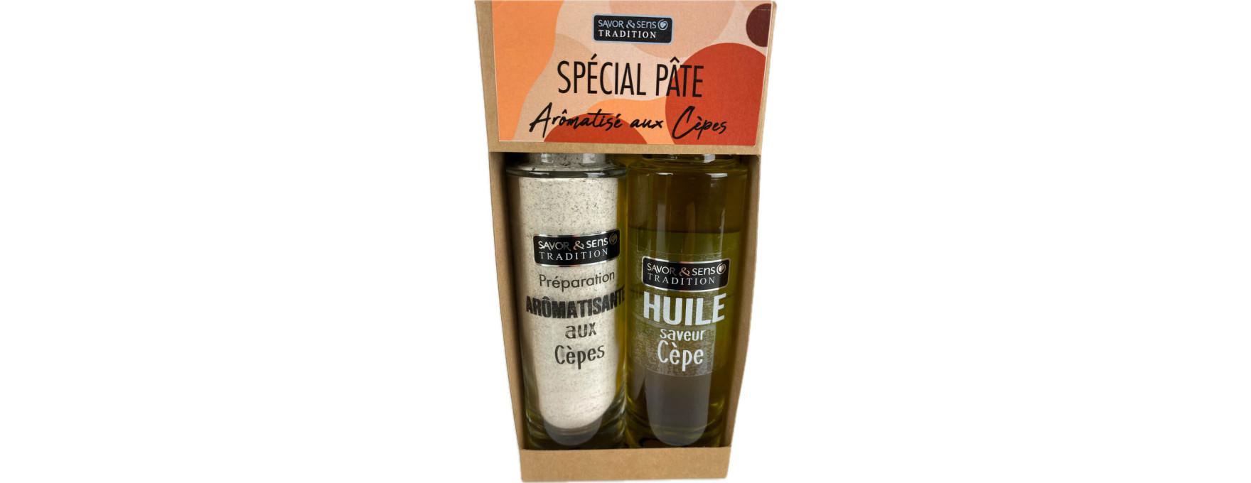 Coffret duo spécial pâtes aux cèpes - Savor et Sens