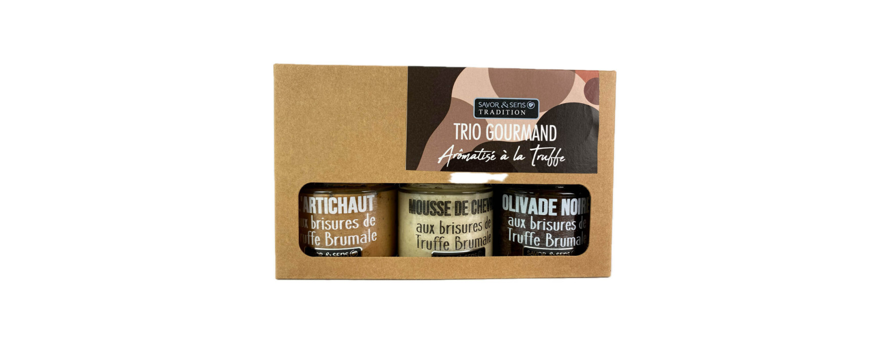 Coffret kraft 3 tartinables à la truffe - Savor et Sens
