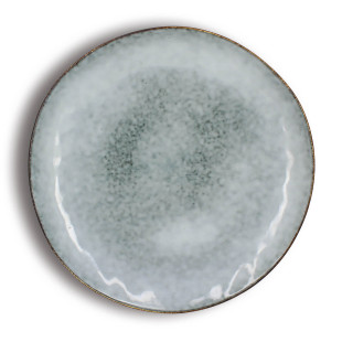 Assiette plate 27,5 cm Aronal en grès bleu - Ogo living