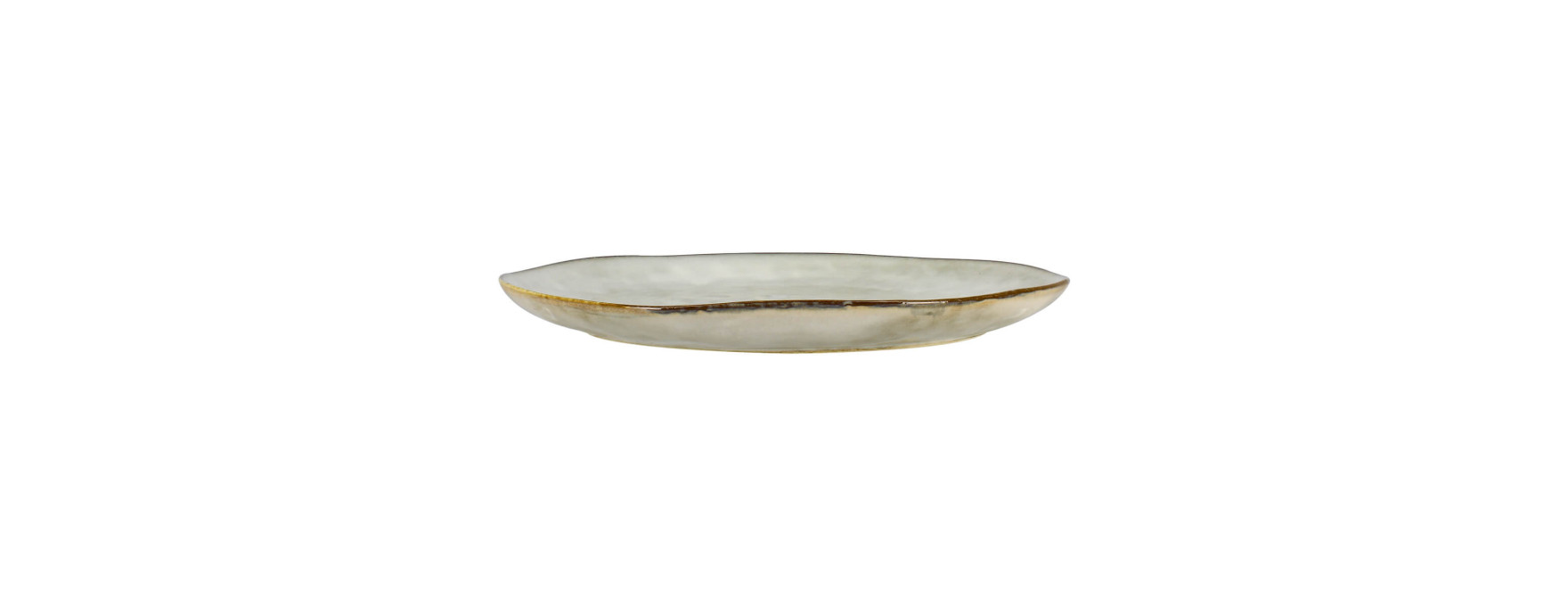 Assiette plate 27,5 cm Boral en grès beige - Ogo living