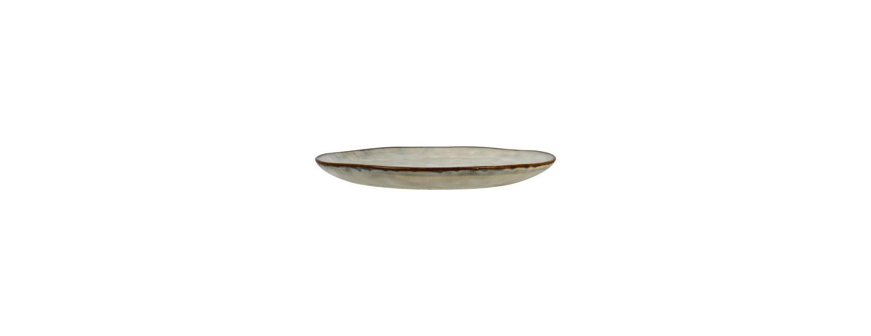 Assiette dessert 20 cm Boral en grès beige - Ogo living