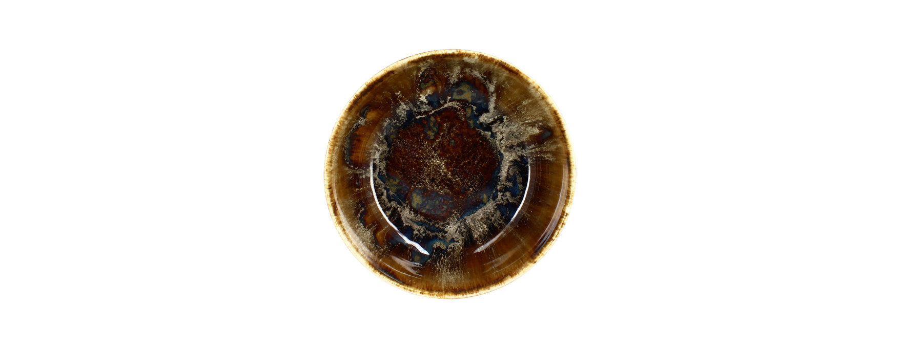 Saladier 16 cm en porcelaine marron Volcano - Novastyl