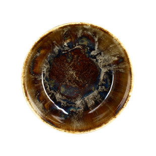 Saladier 16 cm en porcelaine marron Volcano - Novastyl