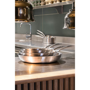 Poêle triply inox 32 cm sans PFAS - Menastyl